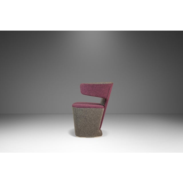 Set of Two (2) Post Modern "Bison" & "Venus" Lounge / Accent Chairs in Mohair by Simon Pengelly for Allermuir, United Kingdom, C. 2010s For Sale In Orlando - Image 6 of 17