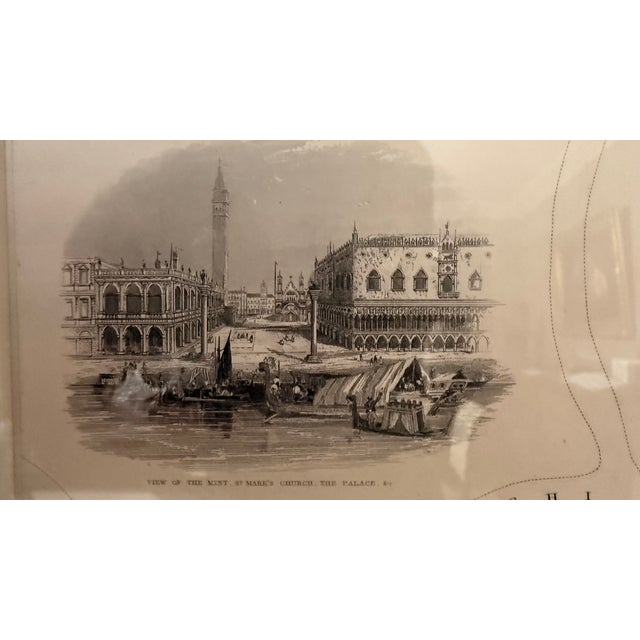Hand-Colored Sduk Map of Venice, Believed Original Circa 1833–1835, Professionally Framed For Sale - Image 10 of 13