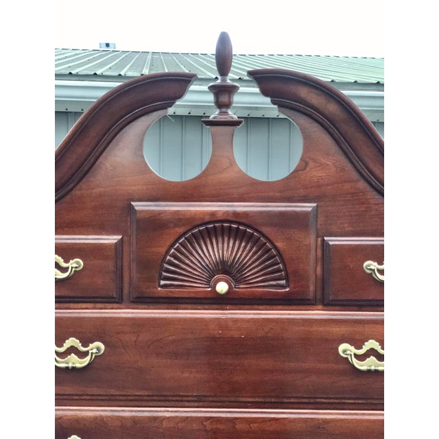 Thomasville Queen Anne Cherry Highboy Chairish