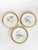 These are the dimensions of a single plate. Decorative set of three French ceramic plates featuring finely illustrated...