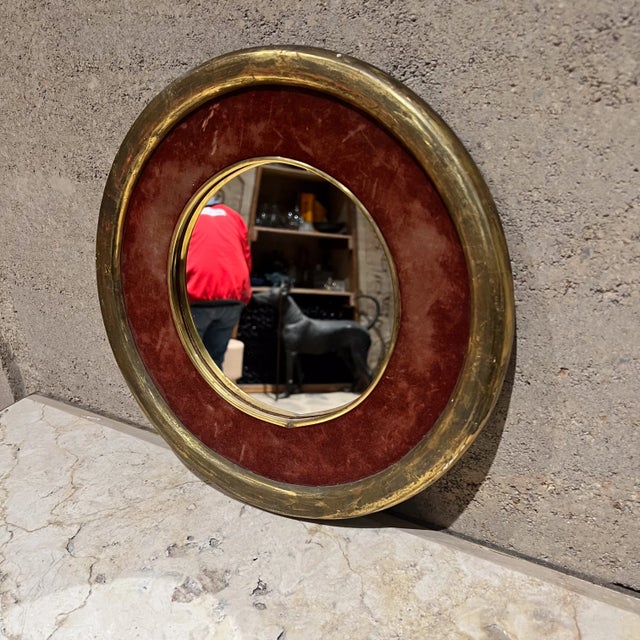 1950s Italian Gold Leaf Wall Mirror For Sale - Image 4 of 8