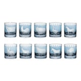 ARTEL Staro Barnyard Collection Double Old Fashioned Glasses in Slate - Set of 10 For Sale