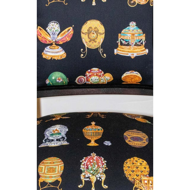 Mid-Century Modern Mid Century Modern Black Armchair With Swan Decoration For Sale - Image 3 of 9