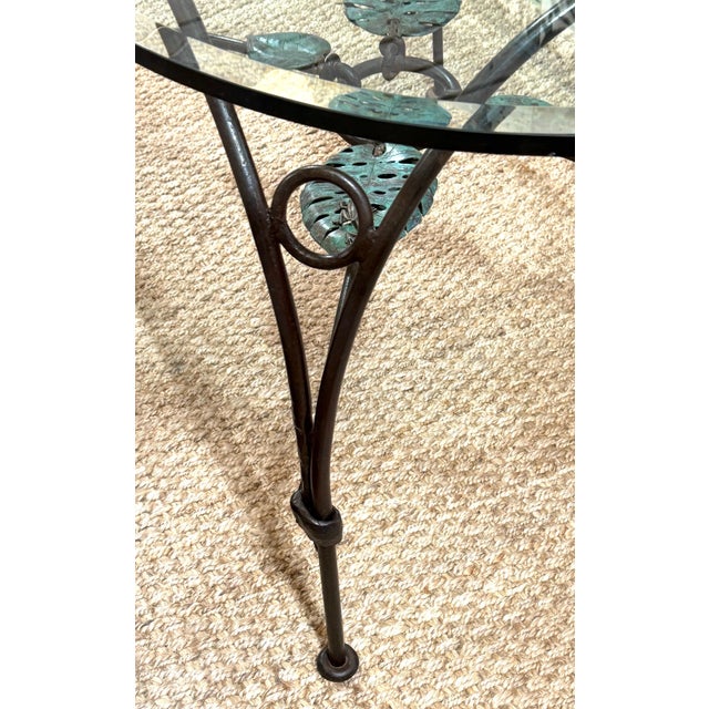 Emilia Castillo Verdigris Bronze Frog & Lily Pad Motif Table For Sale - Image 12 of 18