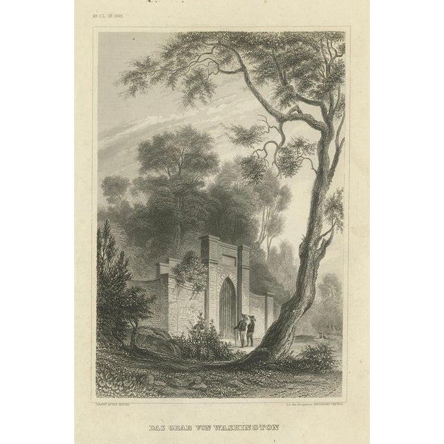 Hermann Meyer, Washington's Tomb at Mount Vernon, 1850, Engraving For Sale - Image 11 of 11