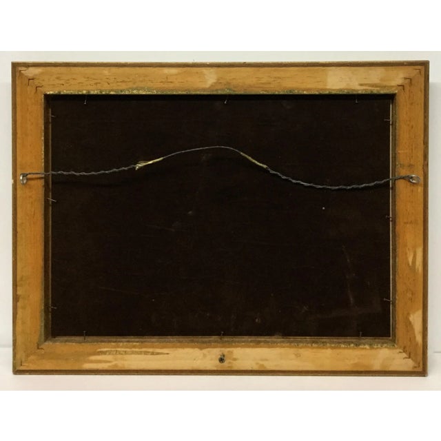 Wood Il Papiro Firenze Framed Photo Marbled Paper Presentation For Sale - Image 7 of 13