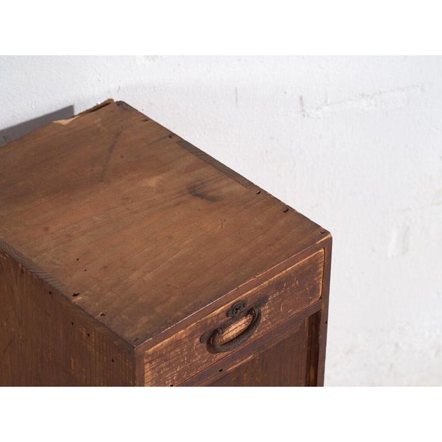 Antique small japanese cabinet crafted in japanese cedar (cryptomeria japonica), japan, late taishō to early showa period,...