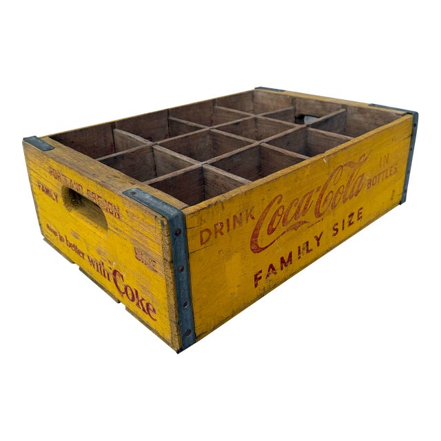 Vintage Wooden Coca-Cola Crate From Portland Oregon For Sale