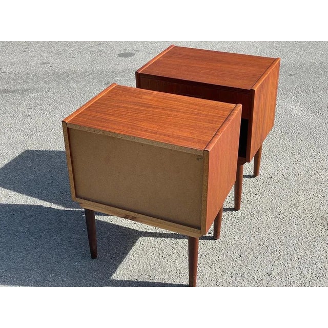 Danish Nightstands in Teak, 1967, Set of 2 For Sale - Image 9 of 11
