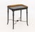 Regency Style Black With Gilt Geometric Design Lacquered Wood Tray Table For Sale - Image 10 of 12