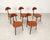 Leather Tripod Chairs from Linea Veam, 1980s, Set of 5 For Sale - Image 4 of 18