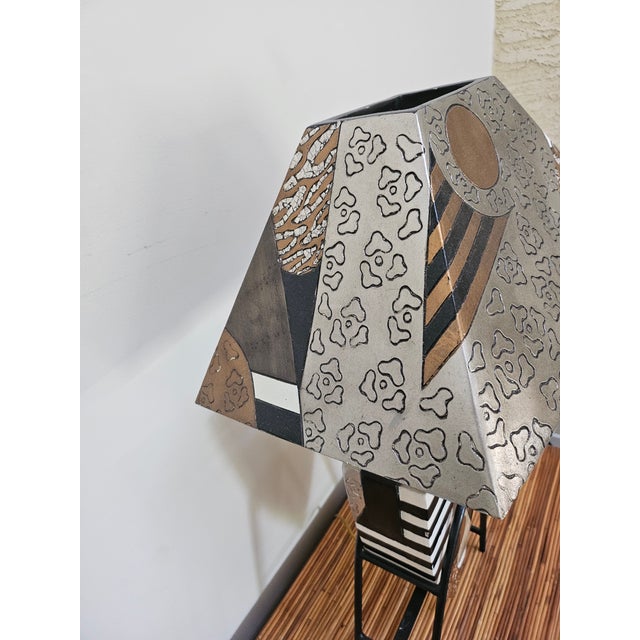 1980s Pair of Postmodern Lamps Attributed to Lam Lee For Sale In Philadelphia - Image 6 of 13
