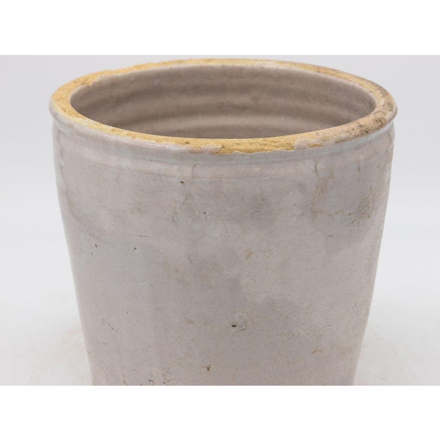 Beige Antique Stoneware Urn, Italy Early 20th C. For Sale - Image 8 of 12