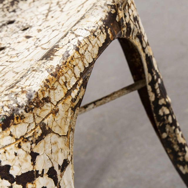 Dining Chair Model A in White from Tolix, 1940s For Sale - Image 6 of 18