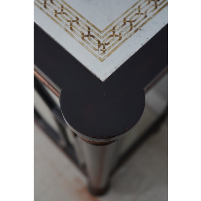 Jonathan Richards Eglomise Console Bar Cabinet For Sale - Image 9 of 12