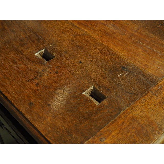 Rare 18th Century French Oak Offertory Center Cabinet From Charente-Maritime For Sale - Image 11 of 18