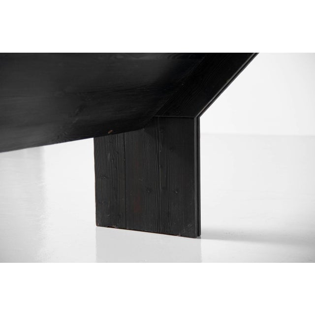 Black Italian Dining Table by Edoardo Landi for Studio D, 1973 For Sale - Image 8 of 13