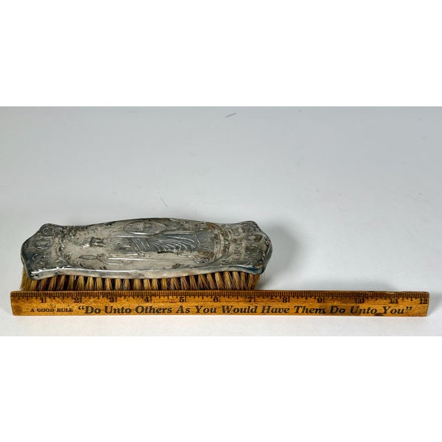 Art Nouveau Silverplated Clothes Brush: Priest of Pallas Kansas City 1909 For Sale - Image 9 of 10