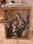 Antique Spanish Colonial Painting on Canvas Under Glass For Sale - Image 11 of 12