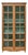 19th Century English Pine Glass Door Cabinet with Painted Interior For Sale