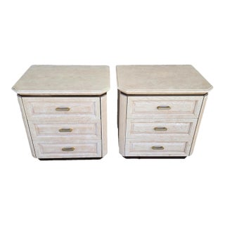 Henredon Charisma Nightstands Side Tables Picklewood Pair For Sale