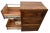 Vintage Tiger Oak File Cabinet Three Locking Drawers Paneled Sides Legal Size For Sale In Palm Springs - Image 6 of 11