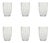 Perle Tumbler in Transparent - Set of 6 For Sale