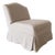 Slip Covered in Linen Chair- Kosa For Sale