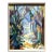 "Path in the Woods in the Sunlight", Contemporary Landscape Oil Painting on Canvas For Sale