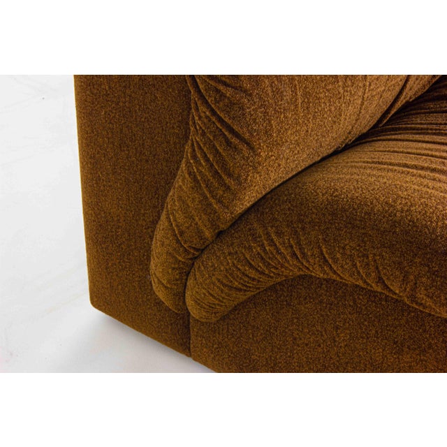 Modular Sofa in Rust Brown Velvet from Doimo, 1970s, Set of 5 For Sale - Image 13 of 17