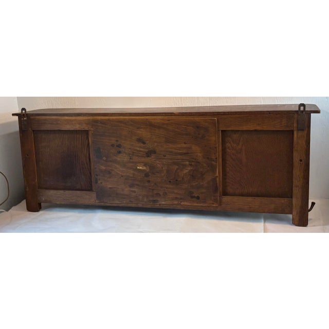 Antique Coat Rack With Mirror, Top Shelf and Six Hooks For Sale - Image 10 of 12