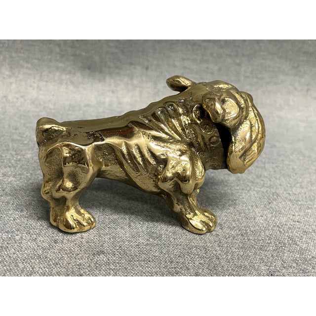 Vintage Brass Bulldog Paperweight For Sale In Raleigh - Image 6 of 8
