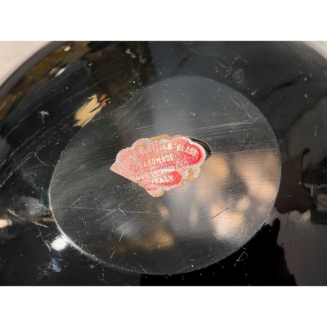 Black Murano Glass Catchall Ashtray With Confetti Swirl For Sale In Saint Louis - Image 6 of 6