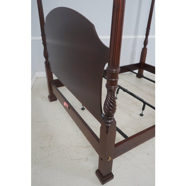 Henkel Harris Model 307 Mahogany Queen Size Poster Bed For Sale - Image 15 of 17