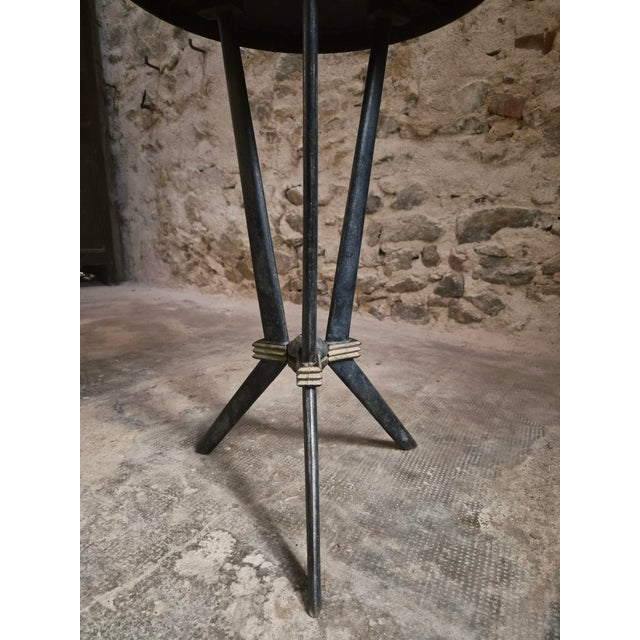 Art Deco French Bistro Table with Rex Bakelite Top, 1940 For Sale - Image 16 of 18