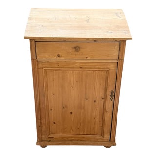 Antique English Pine Cabinet For Sale