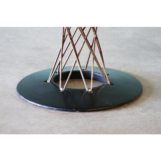 White 1960s Isamu Noguchi (Attr.) for Knoll 36" Cyclone Table Mid Century Modern For Sale - Image 8 of 9