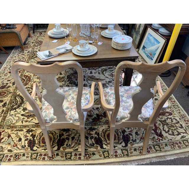 Beige Late 20th Century Chippendale Dining Chairs- Set of 6 For Sale - Image 8 of 12