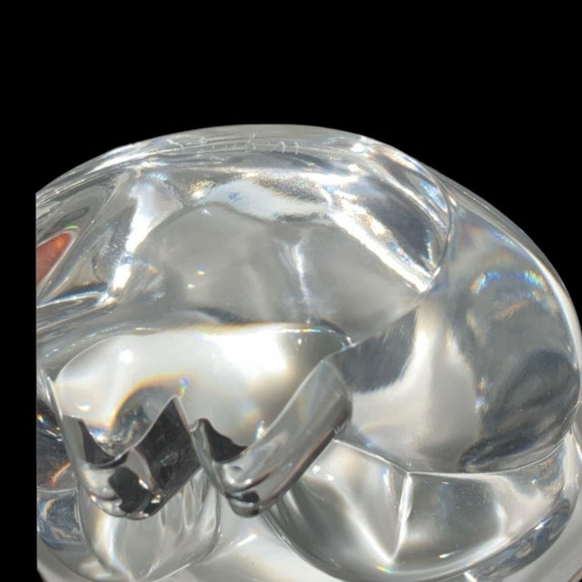 Glass Steuben Crystal Bear - Signed For Sale - Image 7 of 7