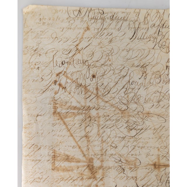 Antique White 19th Century Folk Art Nautical Sailor Made Drawing of a Ship For Sale - Image 8 of 11