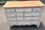 Vintage Painted Primitive Pine Chest With Natural Top For Sale - Image 4 of 8