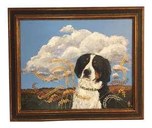 Original Bernese Mountain Dog Painting ByJudy Henn