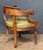 Wood Louis Philippe Desk Armchair or Fauteuil De Bureau of Leather and Turned Walnut For Sale - Image 7 of 15