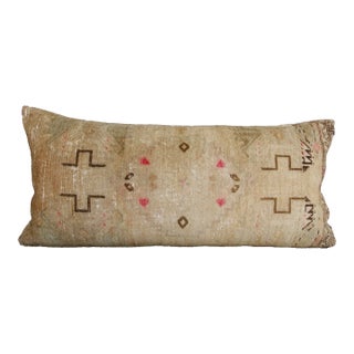 Handmade Turkish Soft Color Tones Rug Pillow Cvoer -17'' X 36'' For Sale