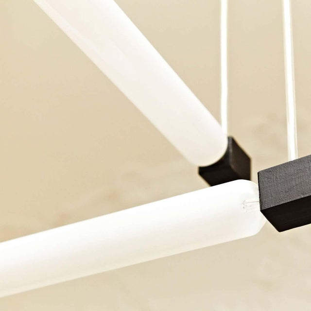 Mid-Century Modern Black Hanging Lamp in the style of Gerrit Rietveld, 1960 For Sale - Image 3 of 6