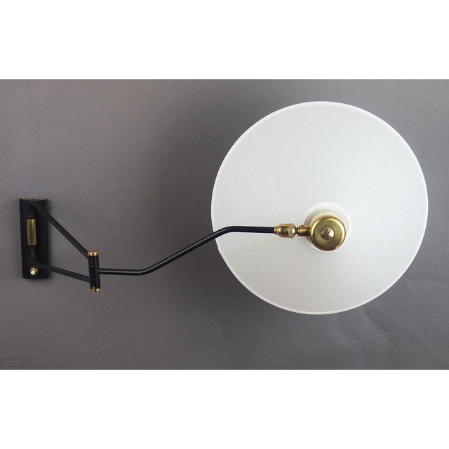 1950s Wall Lamp attributed to René Mathieu for Lunel, 1950s For Sale - Image 5 of 14