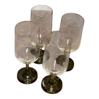1960s Set of 4 Sherry Glass Variation Smoke by Rosenthal For Sale