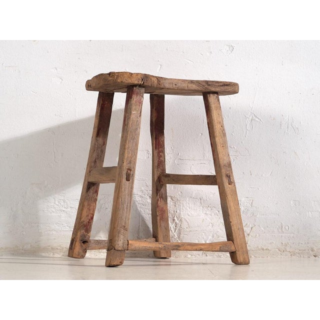Antique wabi sabi style stool (c.1900) dimensions: length: 41 cm depth: 24 cm height: 47 cm style: primitive materials and...