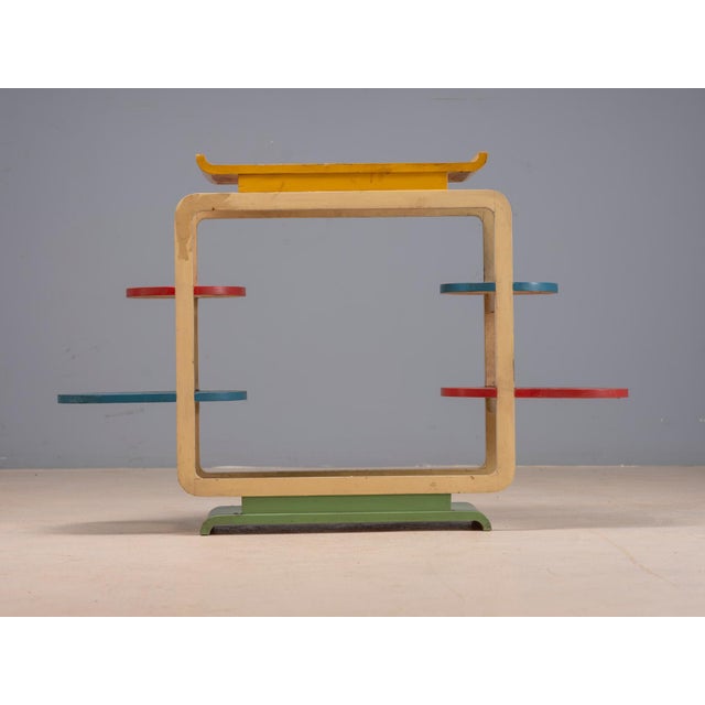Vintage Tubular Steel Plant Stand, Czechoslovakia, 1950s For Sale - Image 4 of 11