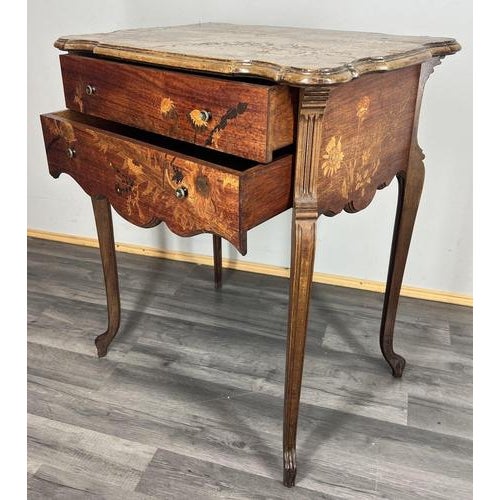 Vintage French Louis XVI Style Carved Oak Sideboard For Sale - Image 3 of 18